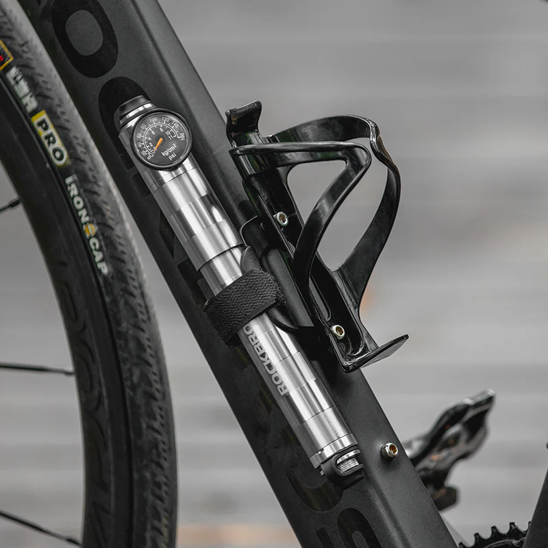 ROCKBROS Ultralight Bike Tire Shock Mini Pump 160PSI High Pressure - Image 8