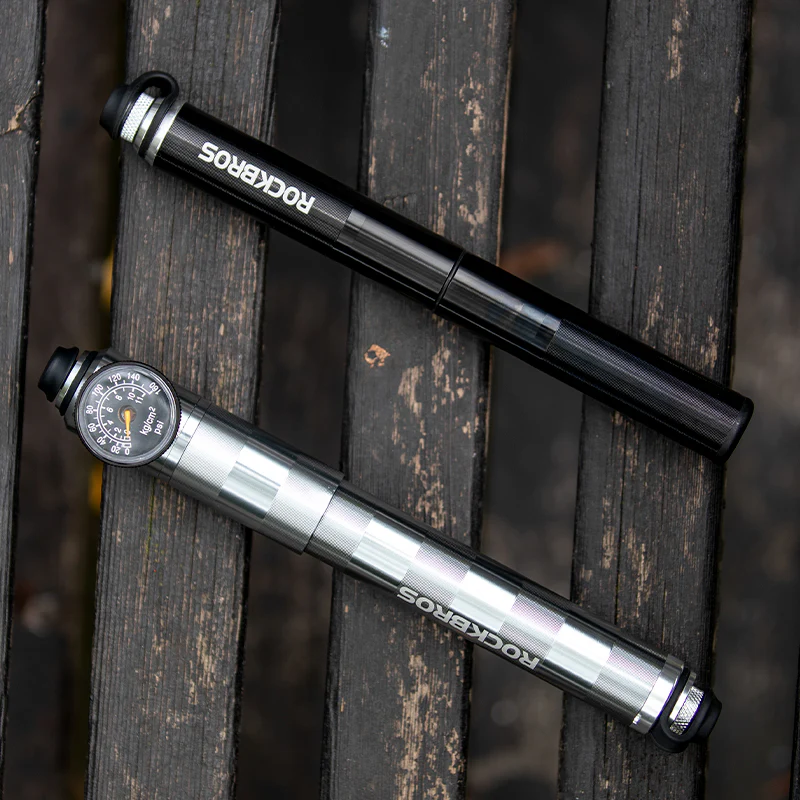ROCKBROS Ultralight Bike Tire Shock Mini Pump 160PSI High Pressure - Image 9