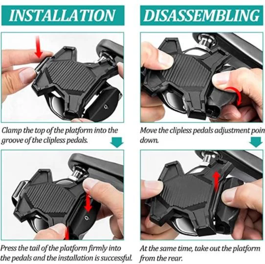 ROCKBROS PP20 cykelpedaladapter SPD-SL/KEO Sort 1 par - Image 5