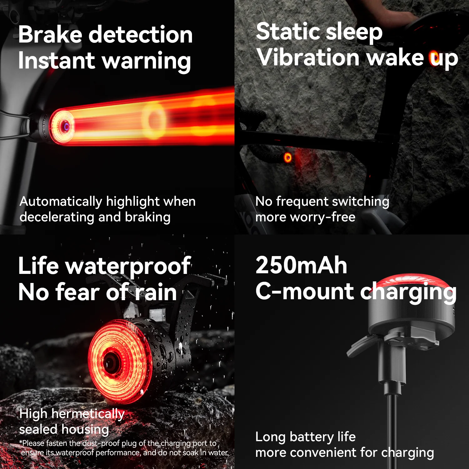 R0 Tail Light Brake sensor USB Handle Plug Smart Synchronization - Image 11