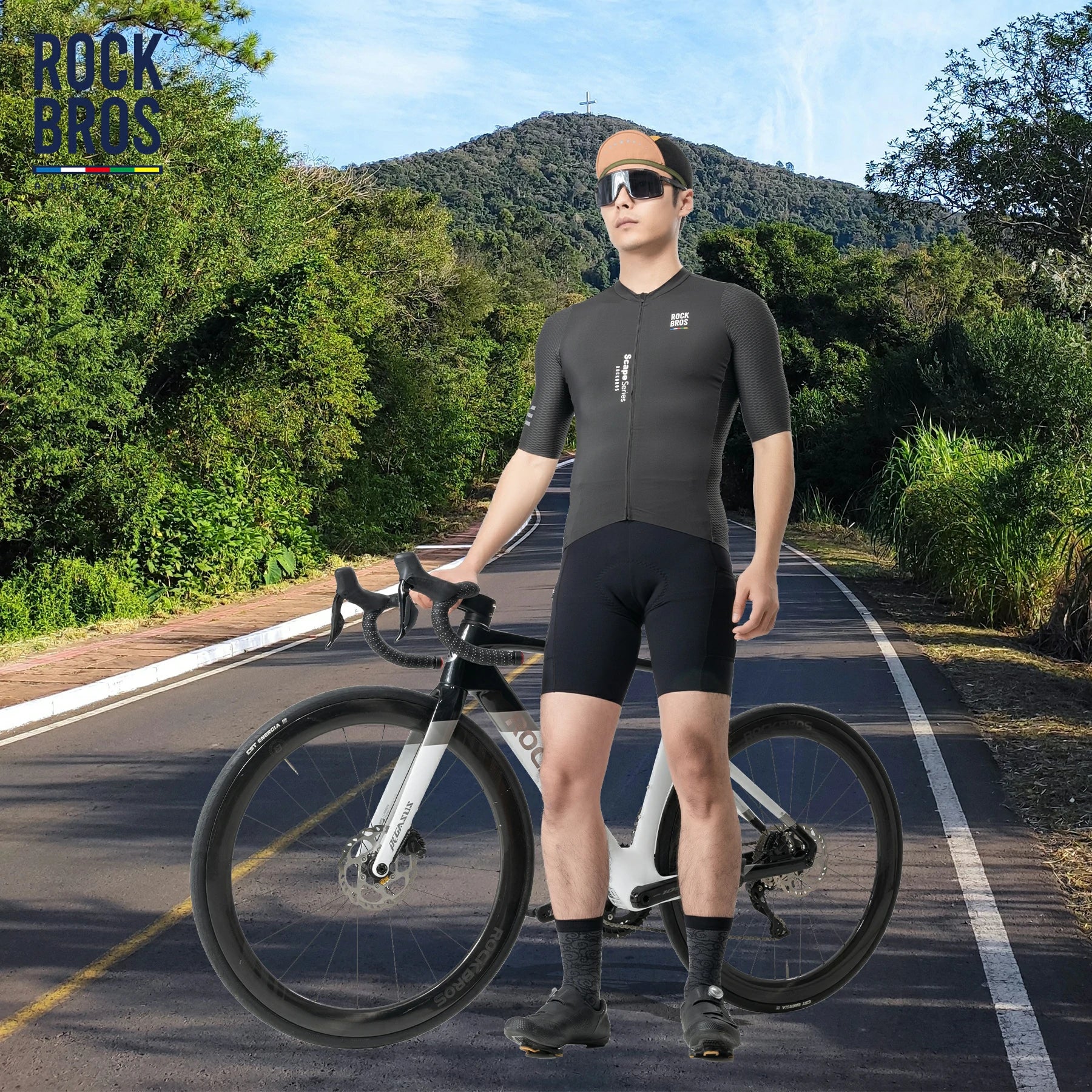 ROCKBROS Road to Sky Bike Socks Breathable Fabric Antibacterial Long Ride Cushioned - Image 8