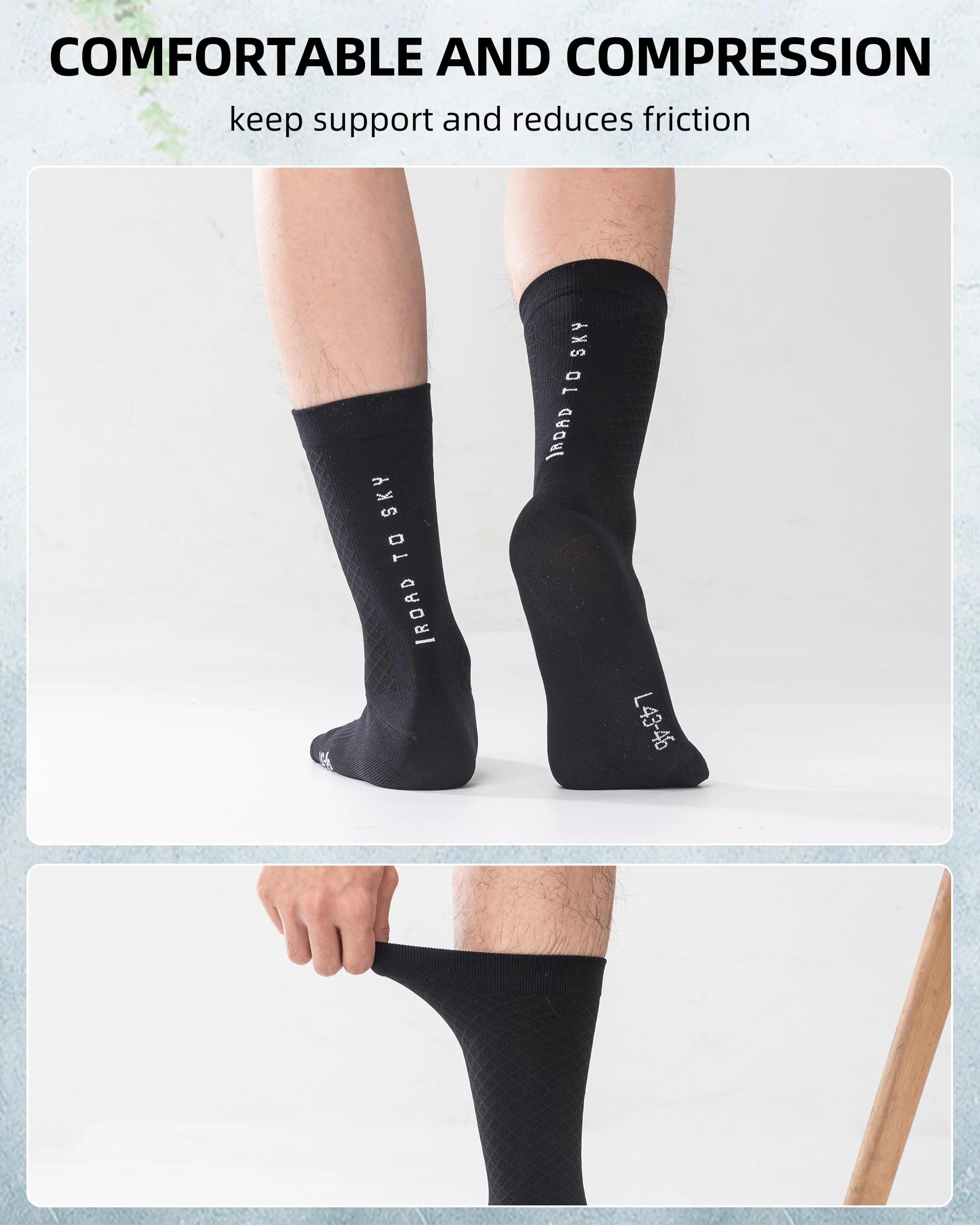 ROCKBROS Road to Sky Cycling Wicking Bike Socks for Men Women - Image 5