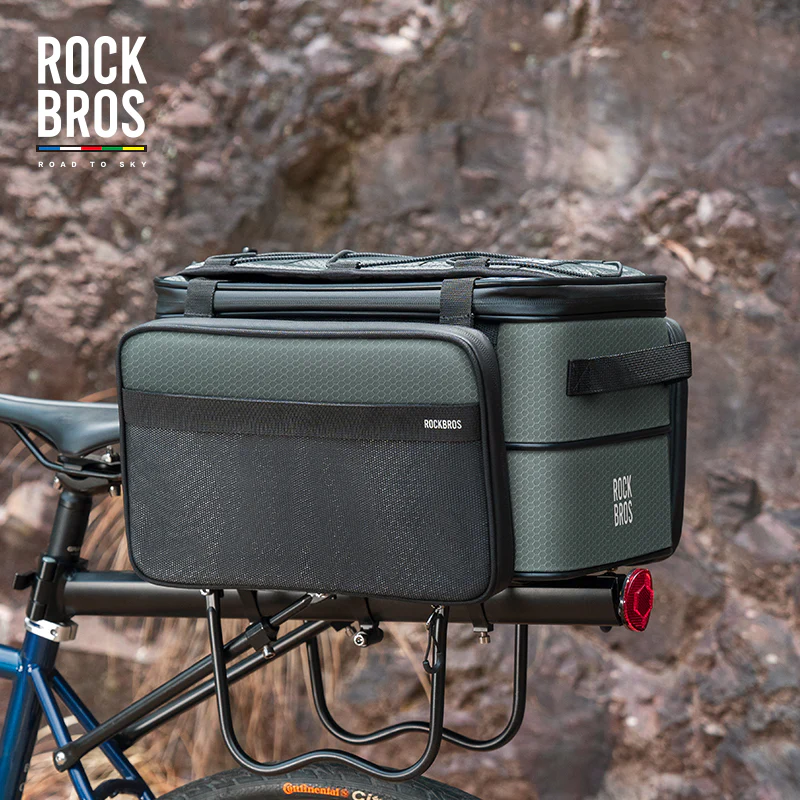 ROCKBROS Road to Sky Foldable Trunk Bag – 16.8L Expandable Bike Rack Bag - Image 11