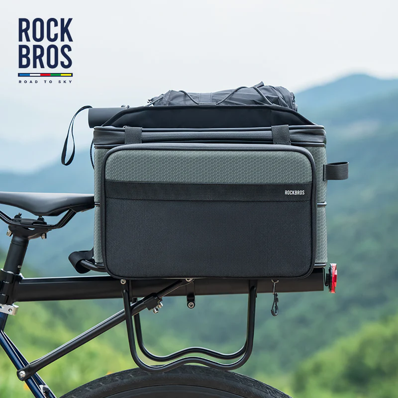 ROCKBROS Road to Sky Foldable Trunk Bag – 16.8L Expandable Bike Rack Bag - Image 12