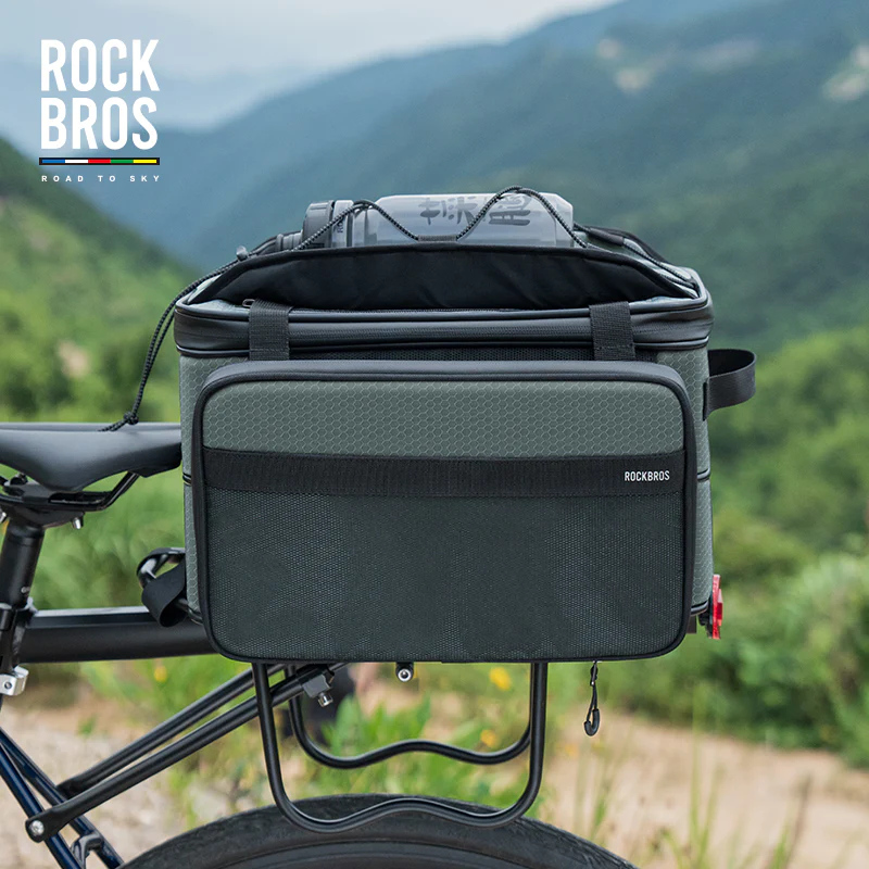 ROCKBROS Road to Sky Foldable Trunk Bag – 16.8L Expandable Bike Rack Bag - Image 6