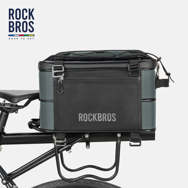 ROCKBROS Road to Sky Foldable Trunk Bag – 16.8L Expandable Bike Rack Bag - Image 7