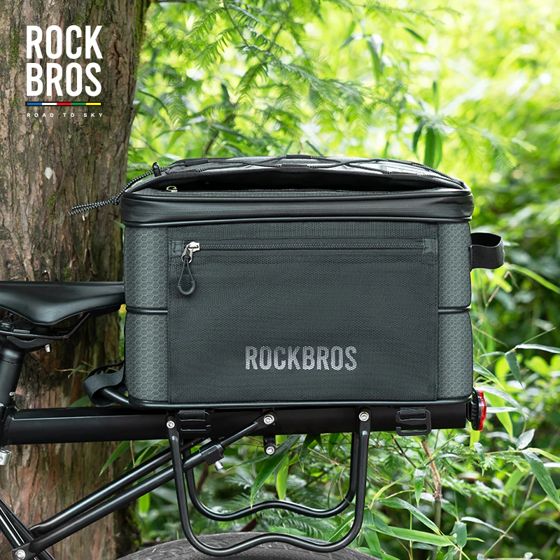 ROCKBROS Road to Sky Foldable Trunk Bag – 16.8L Expandable Bike Rack Bag - Image 9
