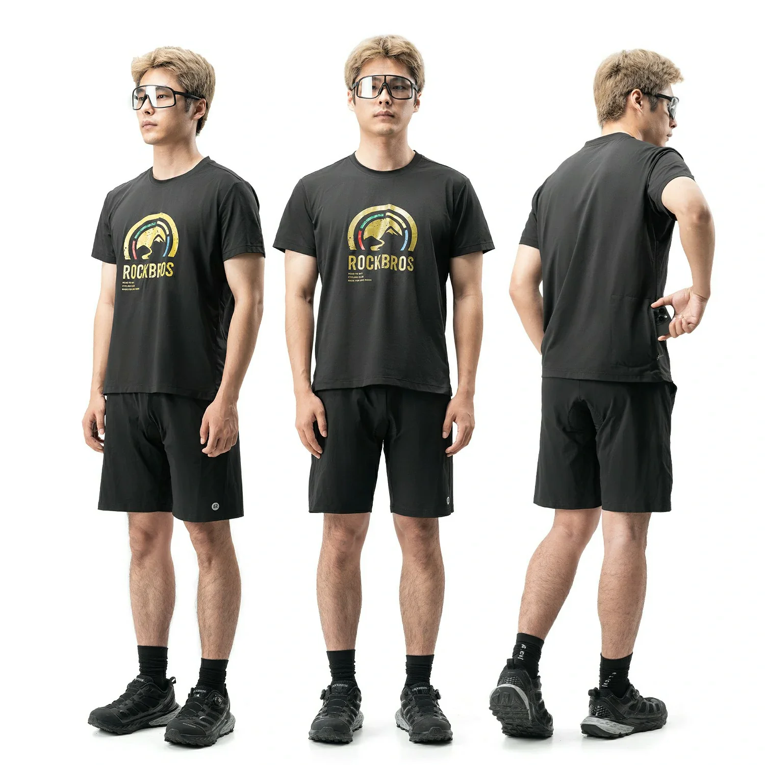 ROCKBROS Road-to-Sky Shirt Unisex Quick Dry Moisture Wicking Breathable Stretch Short Sleeve - Image 12