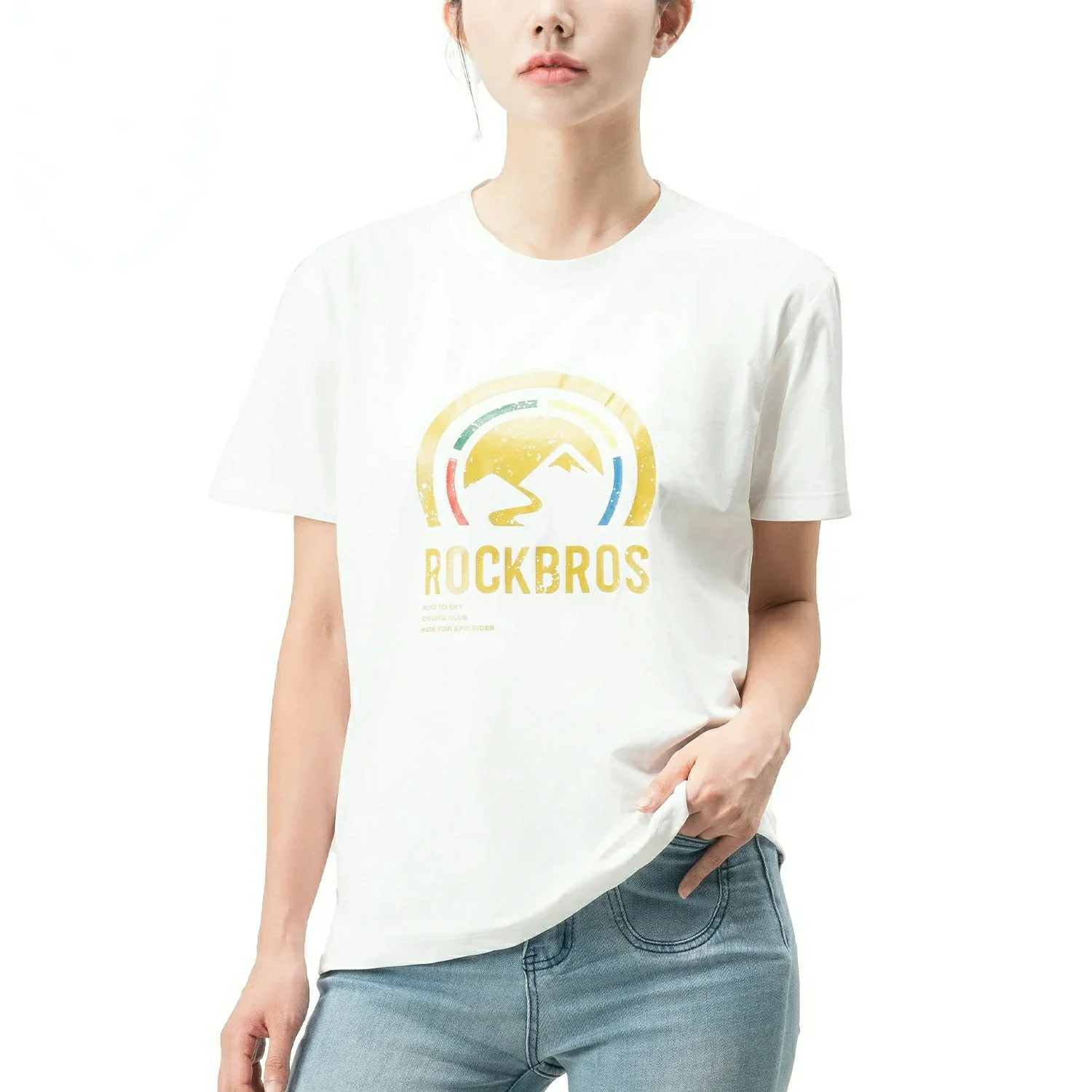 ROCKBROS Road-to-Sky Shirt Unisex Quick Dry Moisture Wicking Breathable Stretch Short Sleeve - Image 4