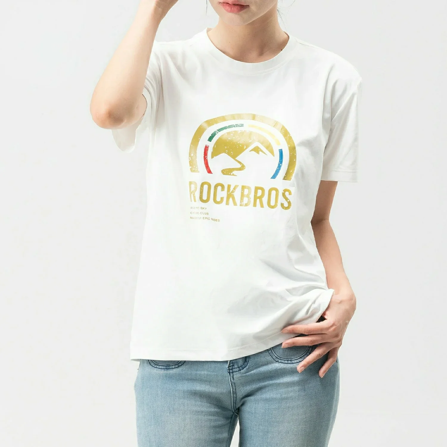 ROCKBROS Road-to-Sky Shirt Unisex Quick Dry Moisture Wicking Breathable Stretch Short Sleeve - Image 5