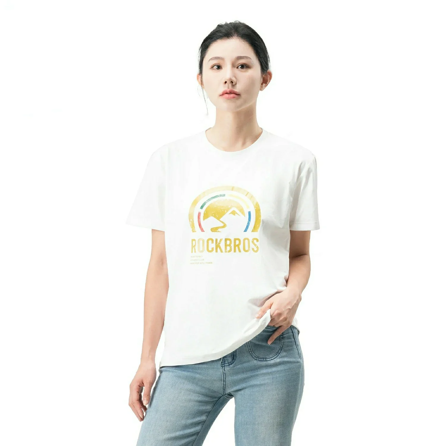 ROCKBROS Road-to-Sky Shirt Unisex Quick Dry Moisture Wicking Breathable Stretch Short Sleeve - Image 6