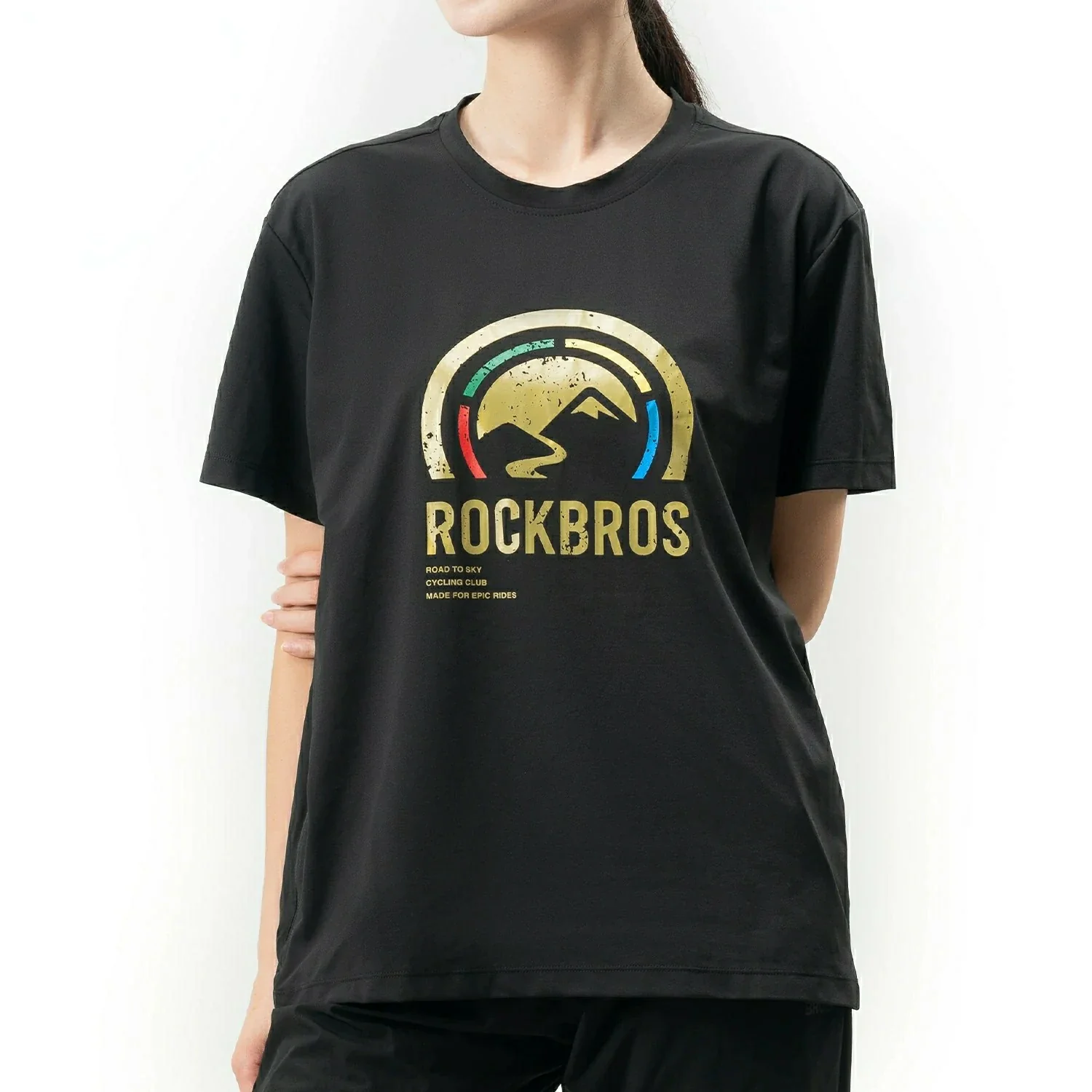 ROCKBROS Road-to-Sky Shirt Unisex Quick Dry Moisture Wicking Breathable Stretch Short Sleeve - Image 7