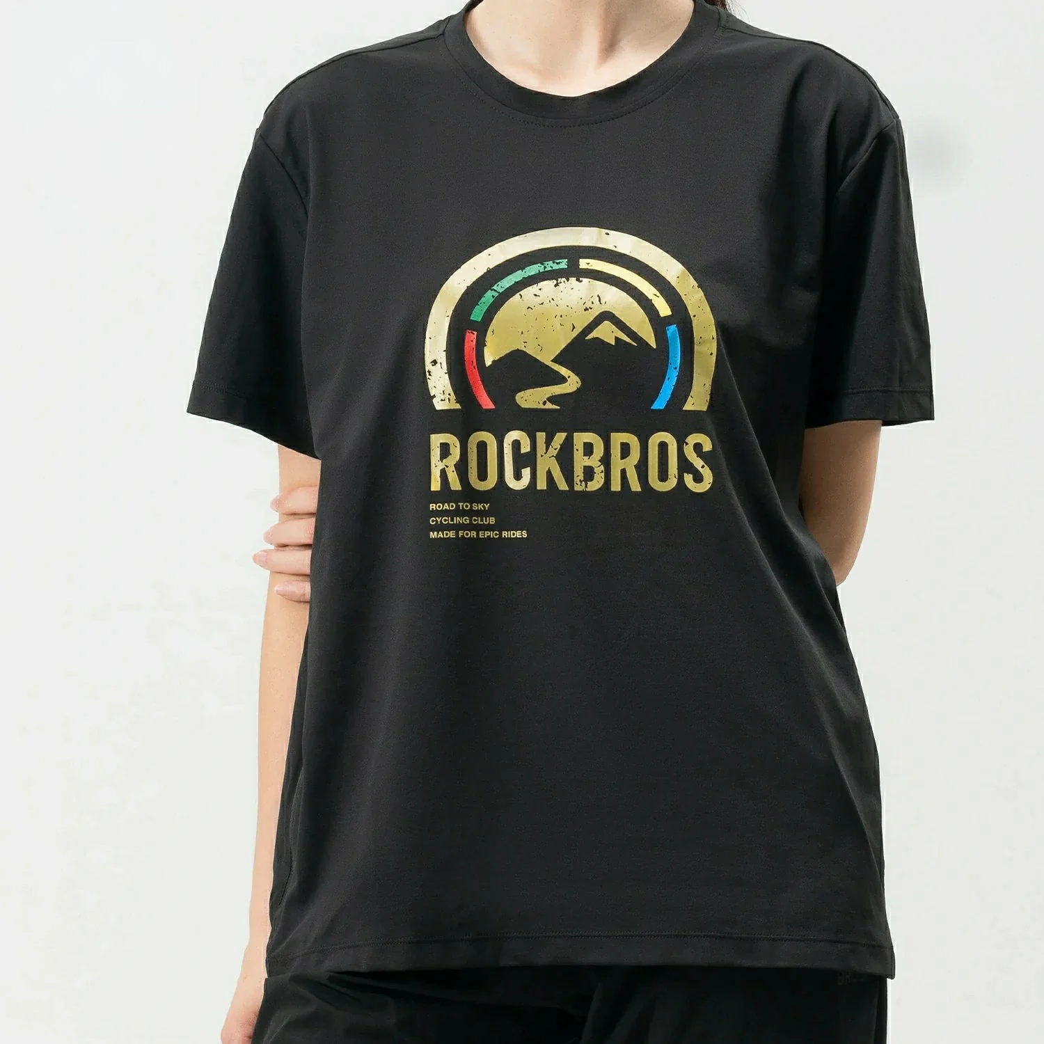 ROCKBROS Road-to-Sky Shirt Unisex Quick Dry Moisture Wicking Breathable Stretch Short Sleeve - Image 8
