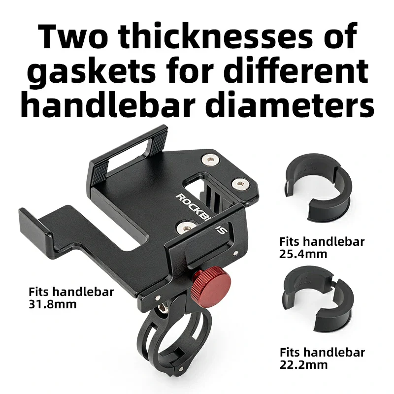 ROCKBROS S Clip Ring Bike Phone Holder for 4.7–7.09" Phones - Image 5