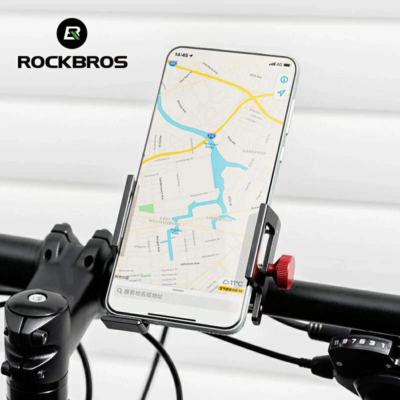 ROCKBROS S Clip Ring Bike Phone Holder for 4.7–7.09" Phones - Image 6