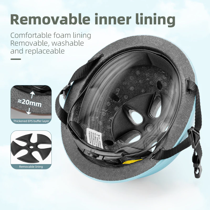 ROCKBROS Safety Skateboard Helmet Child Riding Lightweight Bike Adjustable Lovely EPS - Image 12