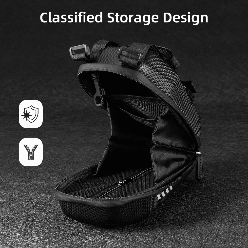 ROCKBROS Scooter Storage Bag Waterproof EVA Hard Shell Handlebar Bag for Scooters  Folding Bikes - Image 11