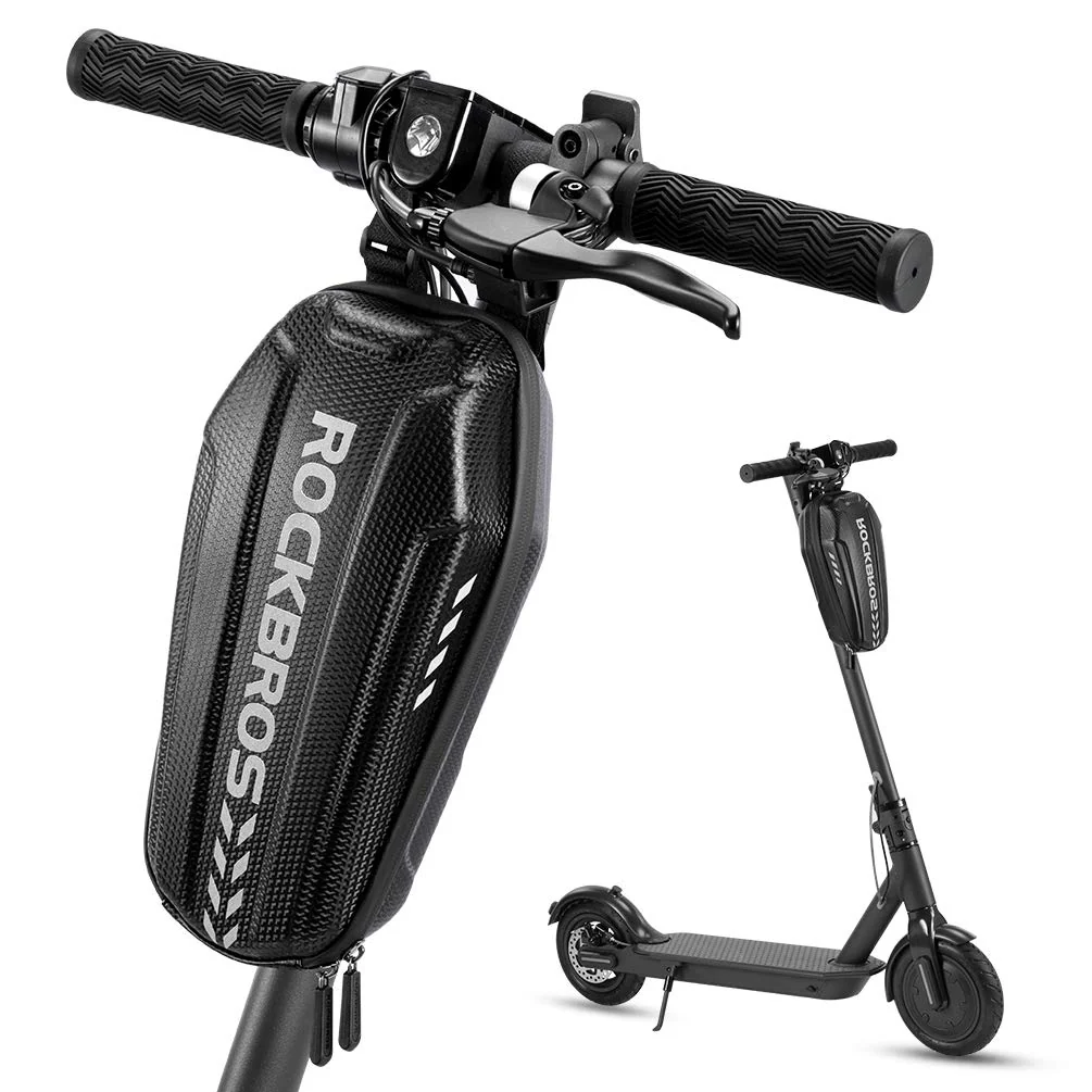 ROCKBROS Scooter Storage Bag Waterproof EVA Hard Shell Handlebar Bag for Scooters  Folding Bikes - Image 8