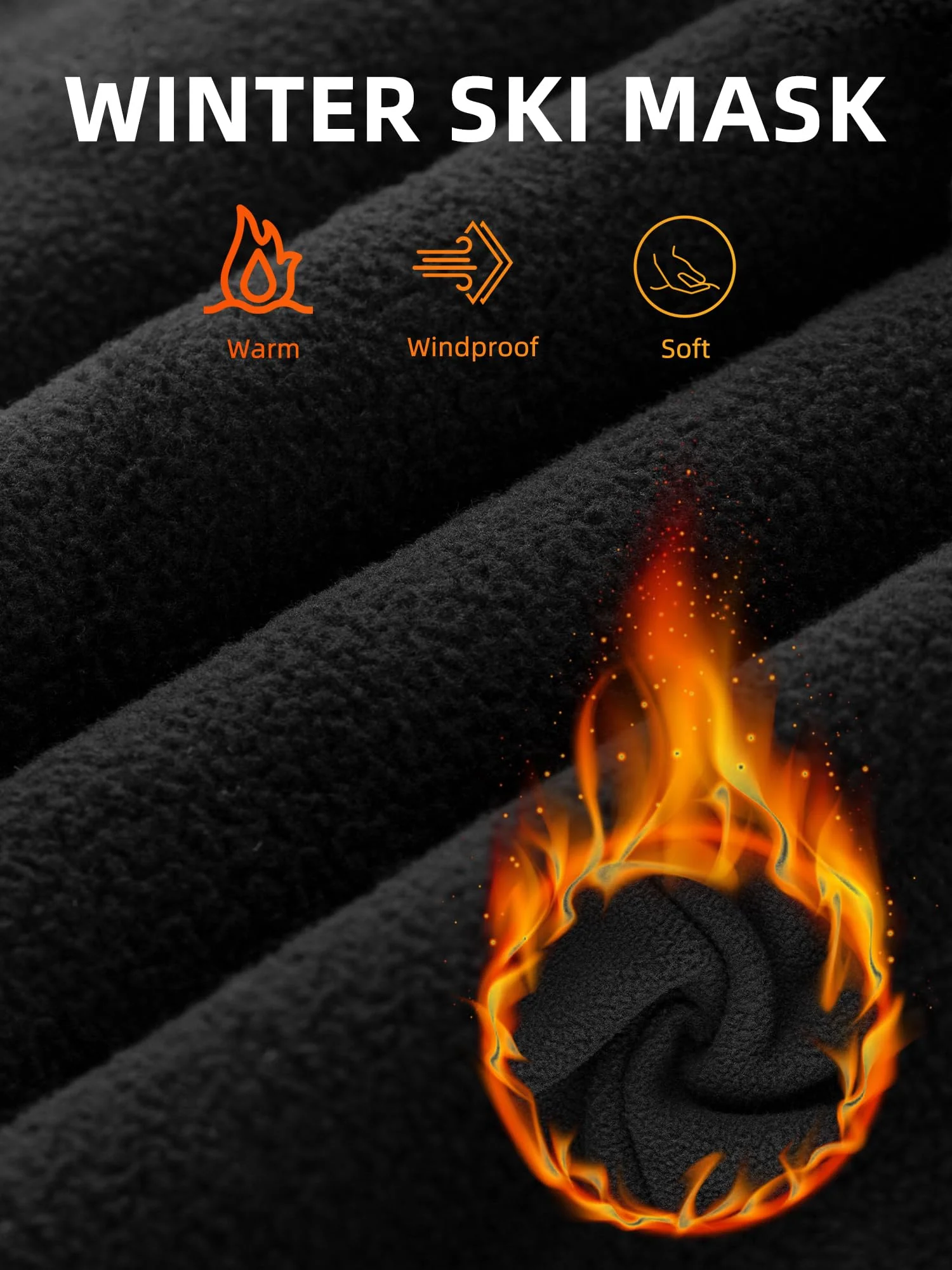 ROCKBROS Ski Mask Balaclava Winter Mask for Men Baclava Cold Weather Thermal - Image 12
