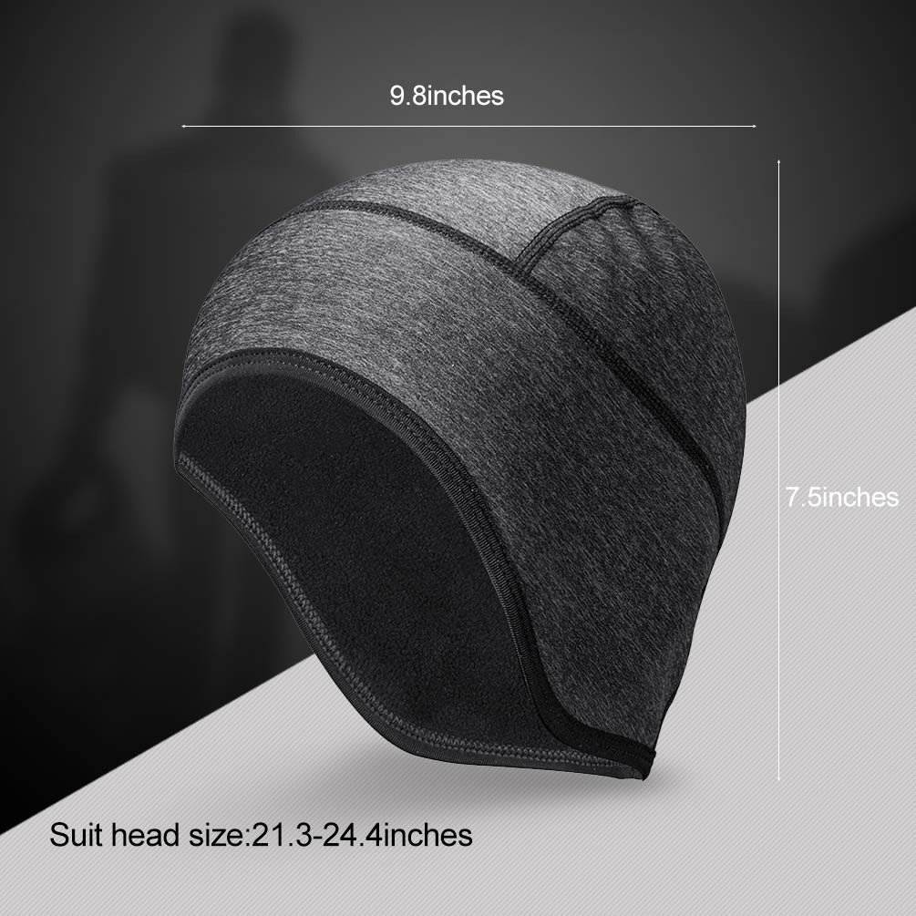ROCKBROS Skull Cap Thermal Helmet Liner for Men Women Moisture Wicking Fits Under Helmets - Image 3