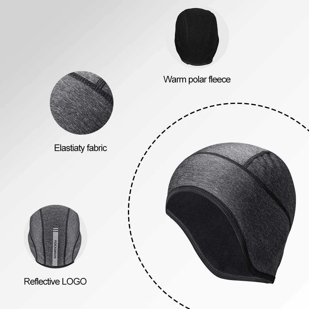 ROCKBROS Skull Cap Thermal Helmet Liner for Men Women Moisture Wicking Fits Under Helmets - Image 5