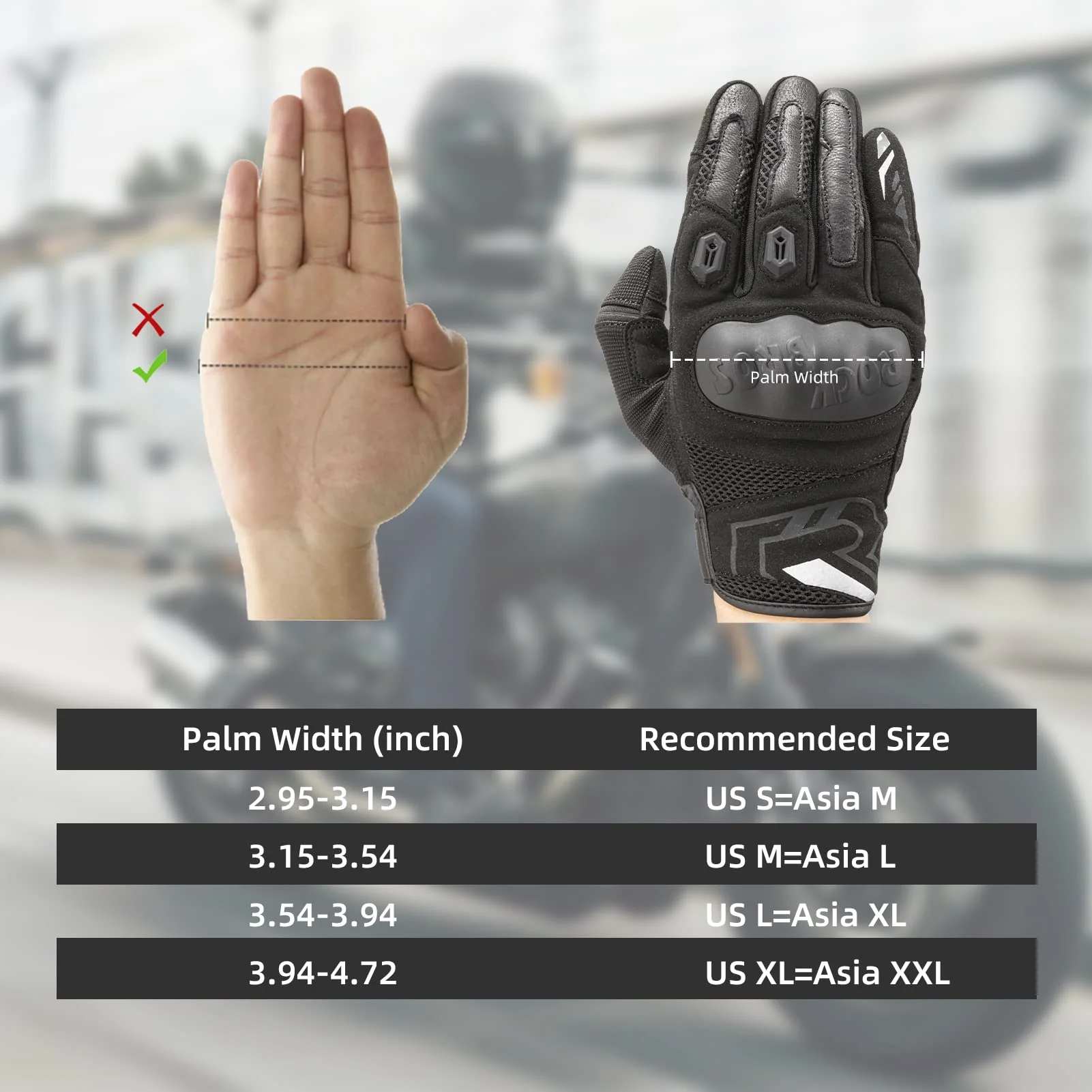 ROCKBROS Summer Motorcycle Gloves - Breathable, Touchscreen Hard Knuckle Gloves for Men Women - Image 6