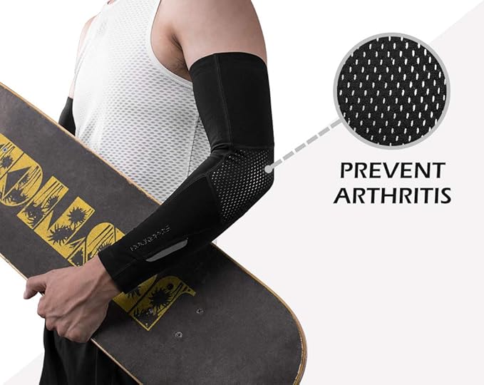 ROCKBROS Thermal Arm Warmers for Men & Women Non-Slip Cycling Running Sleeves - Image 2