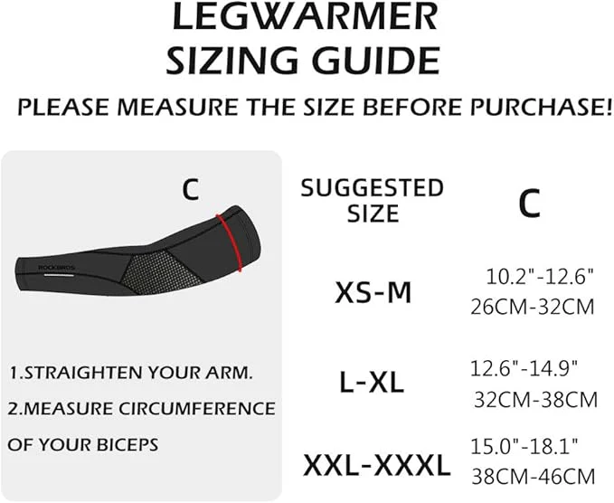 ROCKBROS Thermal Arm Warmers for Men & Women Non-Slip Cycling Running Sleeves - Image 3