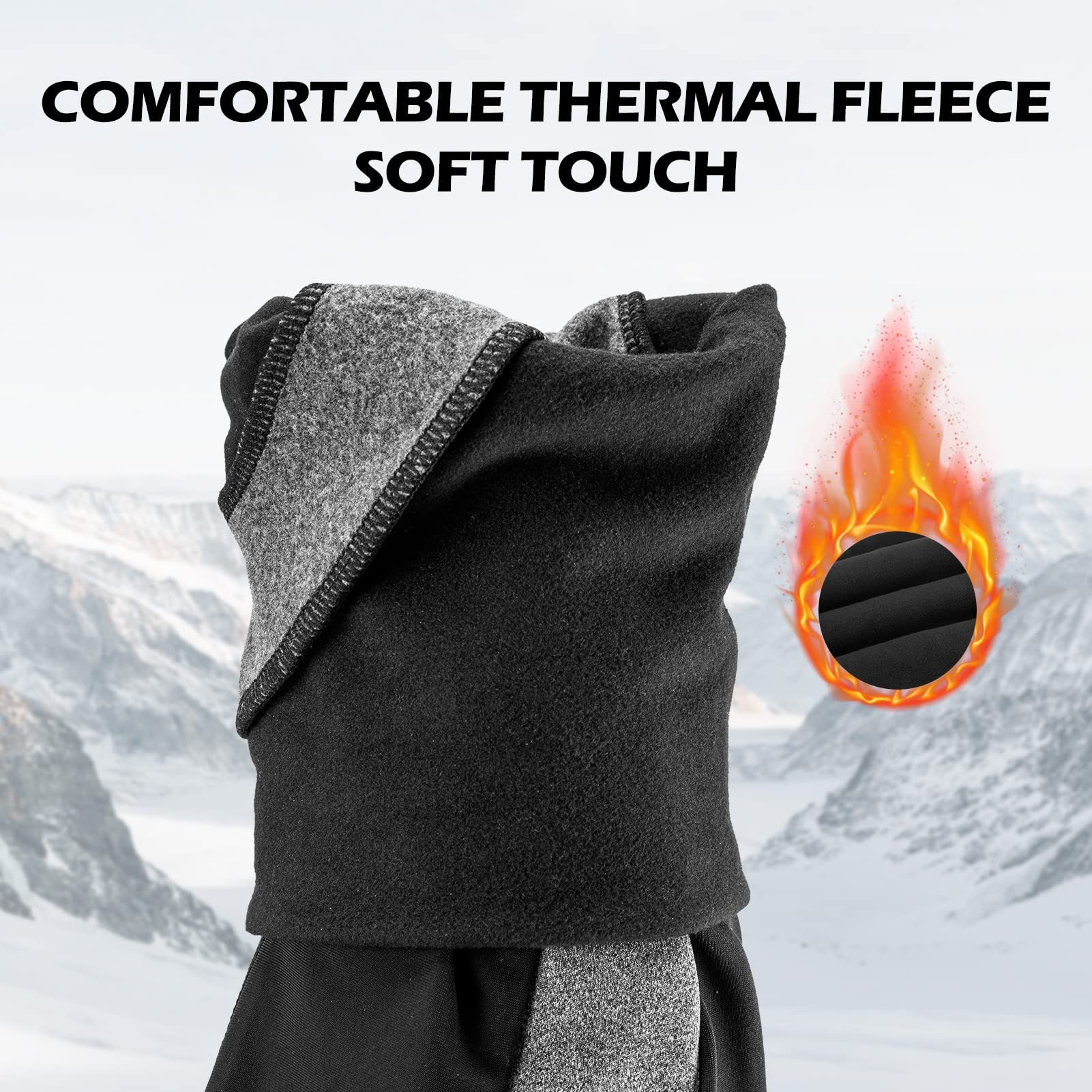 ROCKBROS Thermal Arm Warmers for Men & Women, Windproof Winter Sleeves - Image 4