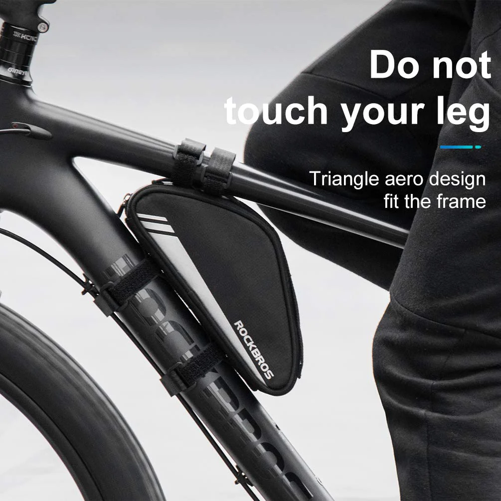 ROCKBROS Triangle Bike Frame Bag 0.7L Road & Mountain Bike Storage Pouch - Image 3