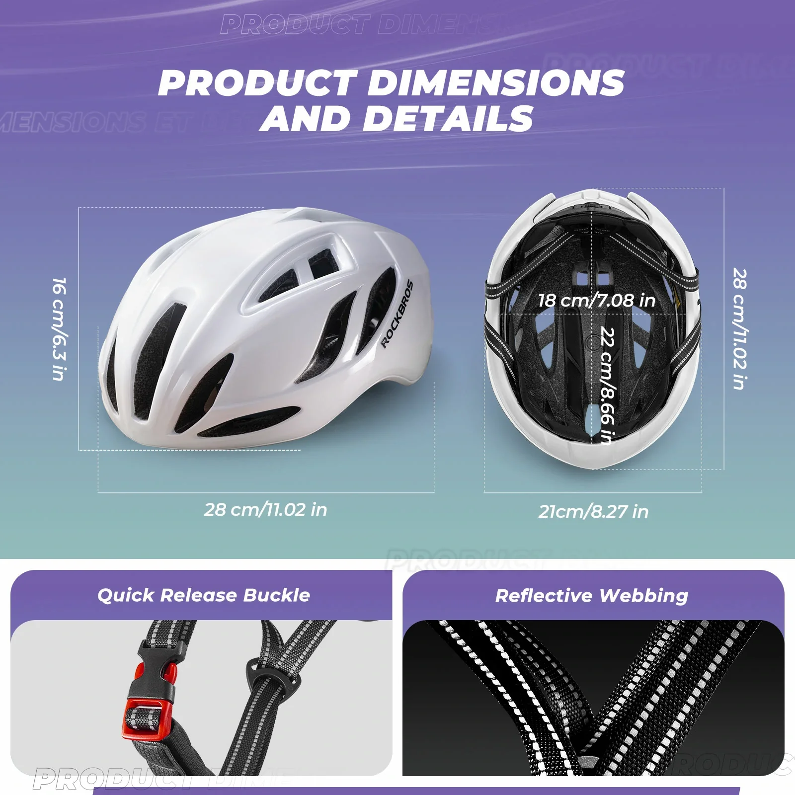 ROCKBROS Ultra-Light Bike Helmet Maximum Protection Ultimate Comfort - Image 13