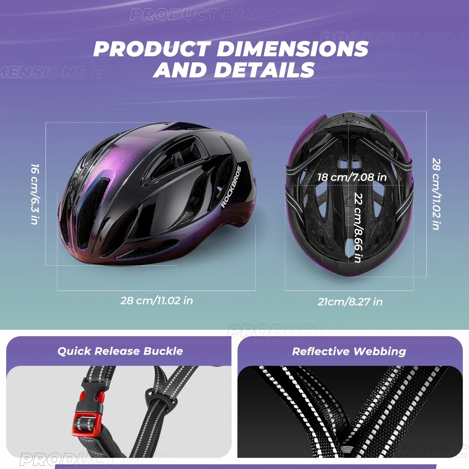 ROCKBROS Ultra-Light Bike Helmet Maximum Protection Ultimate Comfort - Image 16