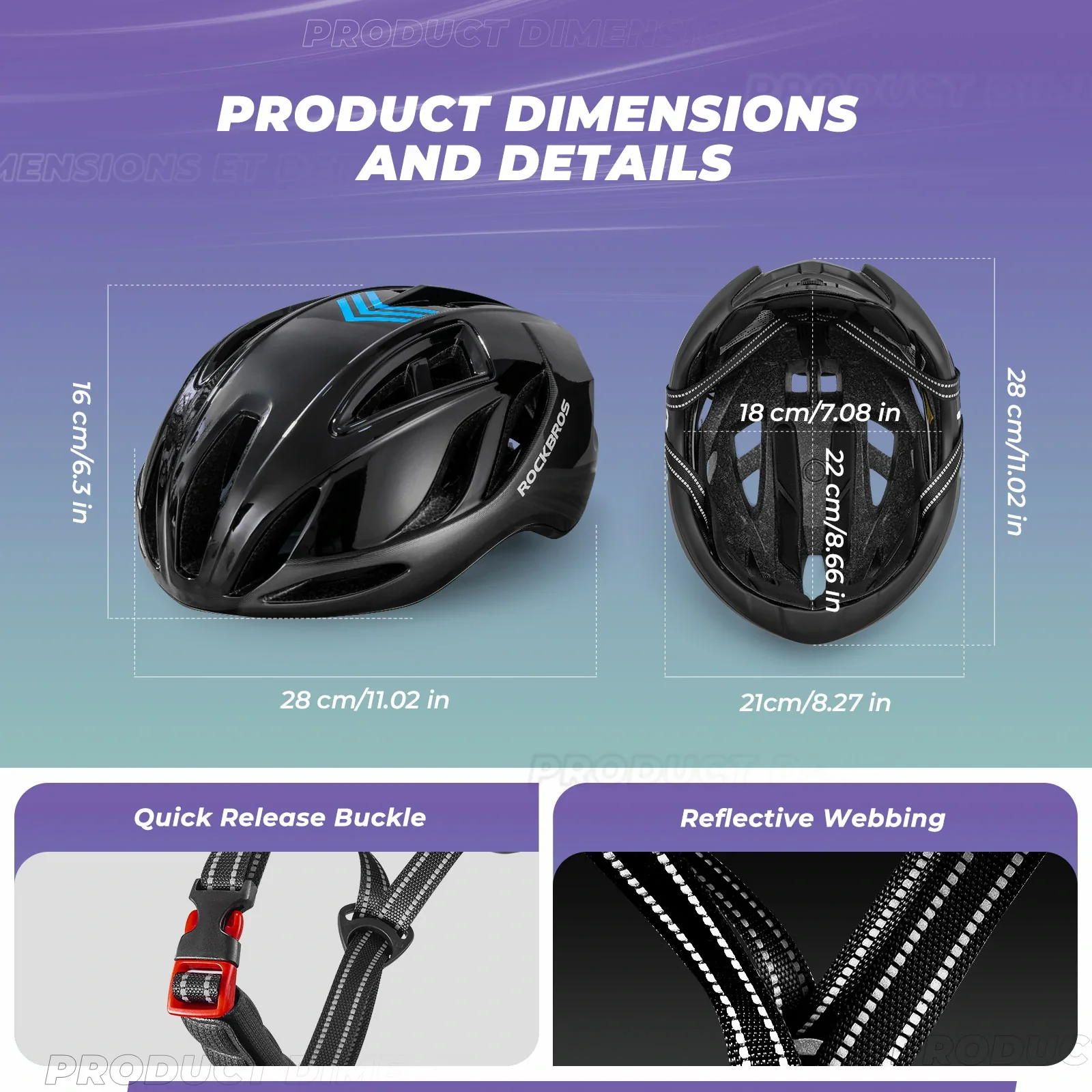 ROCKBROS Ultra-Light Bike Helmet Maximum Protection Ultimate Comfort - Image 17