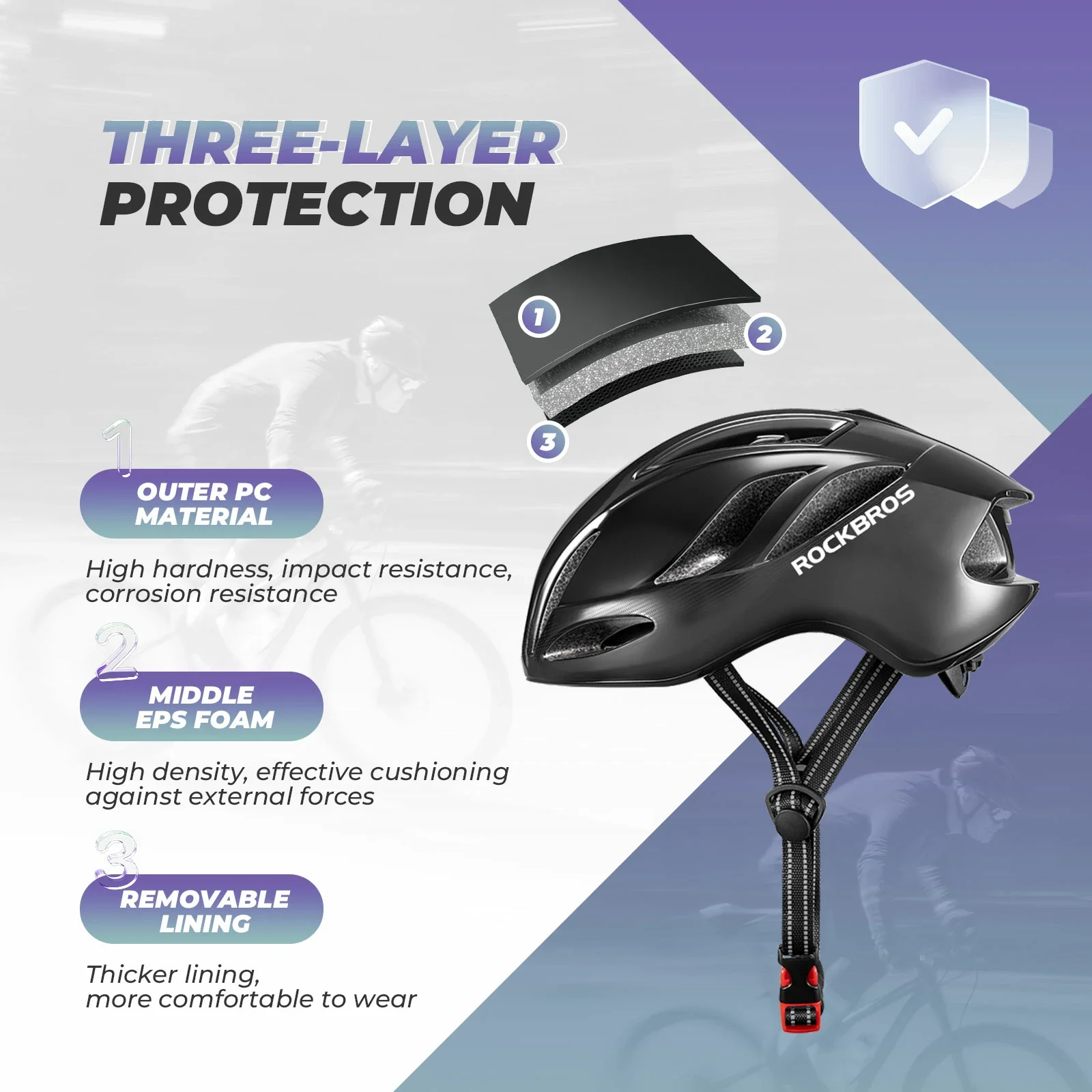 ROCKBROS Ultra-Light Bike Helmet Maximum Protection Ultimate Comfort - Image 18