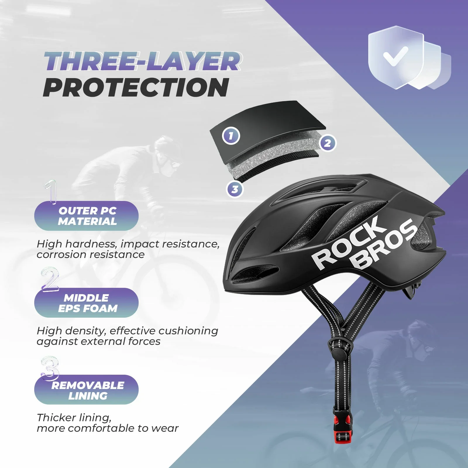 ROCKBROS Ultra-Light Bike Helmet Maximum Protection Ultimate Comfort - Image 21