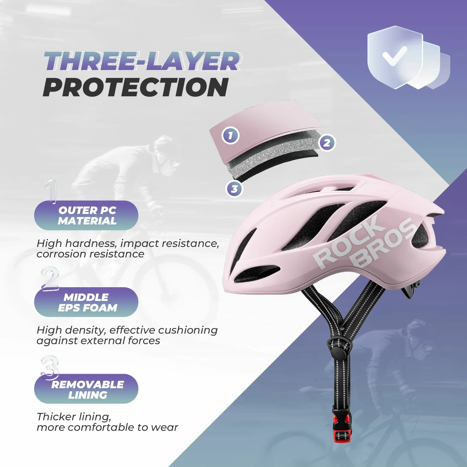 ROCKBROS Ultra-Light Bike Helmet Maximum Protection Ultimate Comfort - Image 25