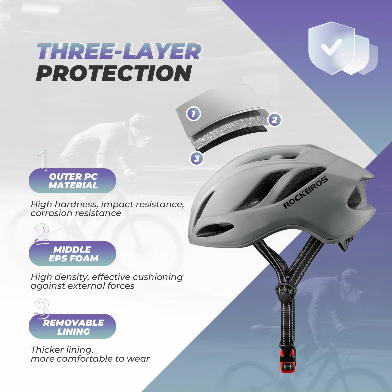ROCKBROS Ultra-Light Bike Helmet Maximum Protection Ultimate Comfort - Image 31