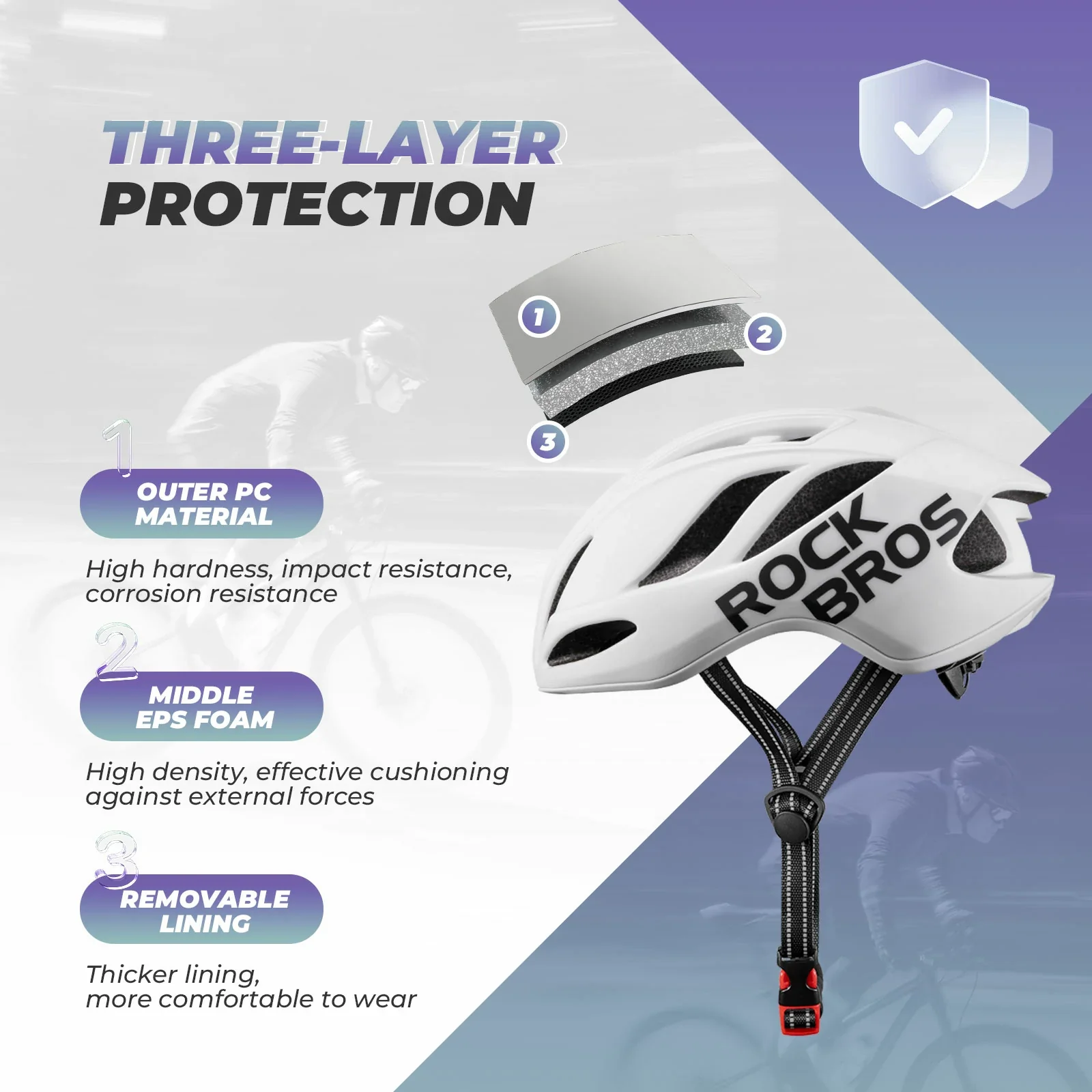 ROCKBROS Ultra-Light Bike Helmet Maximum Protection Ultimate Comfort - Image 39