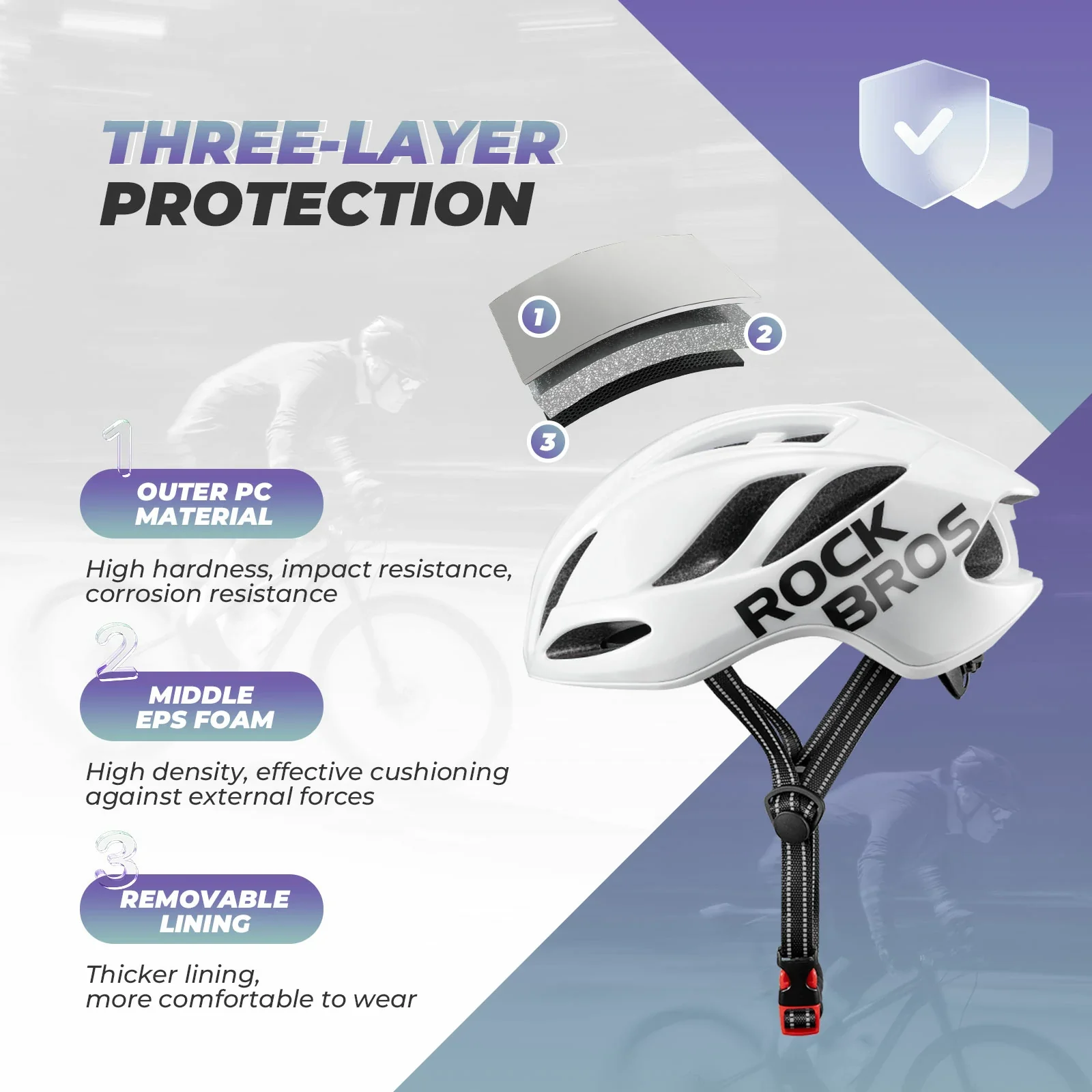 ROCKBROS Ultra-Light Bike Helmet Maximum Protection Ultimate Comfort - Image 43