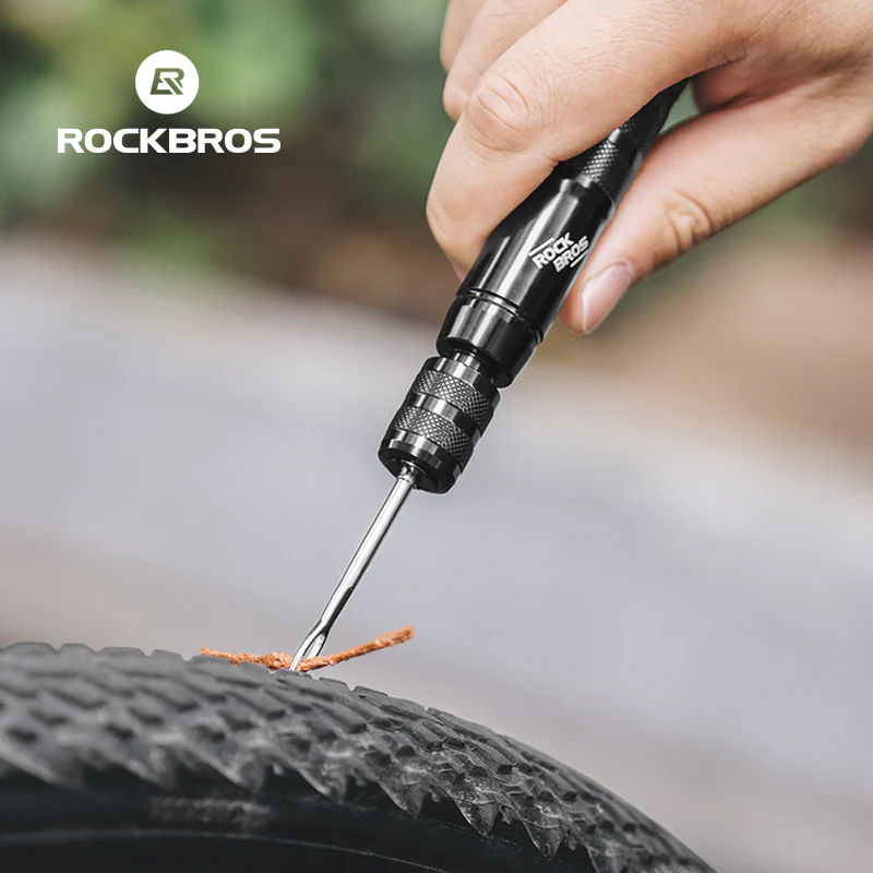 ROCKBROS Vacuum Aluminum Alloy Tire Repair Tool Compact Portable - Image 2