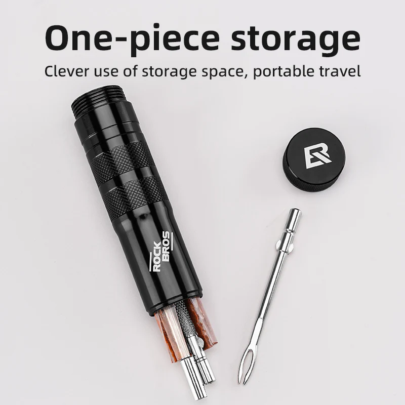 ROCKBROS Vacuum Aluminum Alloy Tire Repair Tool Compact Portable - Image 3