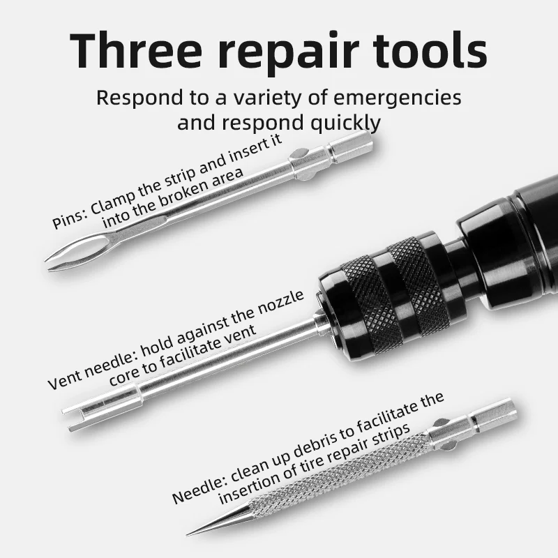ROCKBROS Vacuum Aluminum Alloy Tire Repair Tool Compact Portable - Image 4