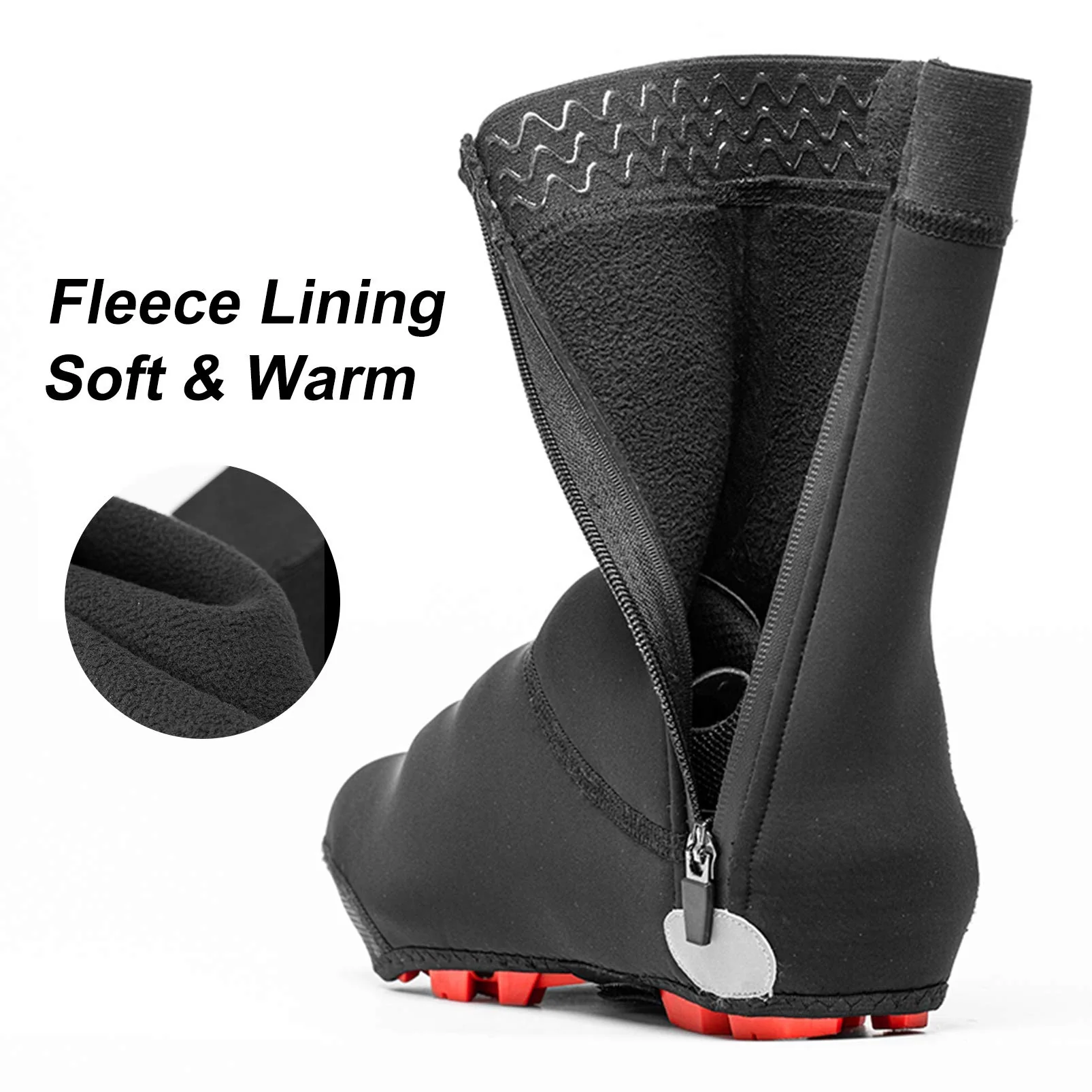 ROCKBROS Warm Windproof Water-Resistant Cycling Shoe Covers - Image 3