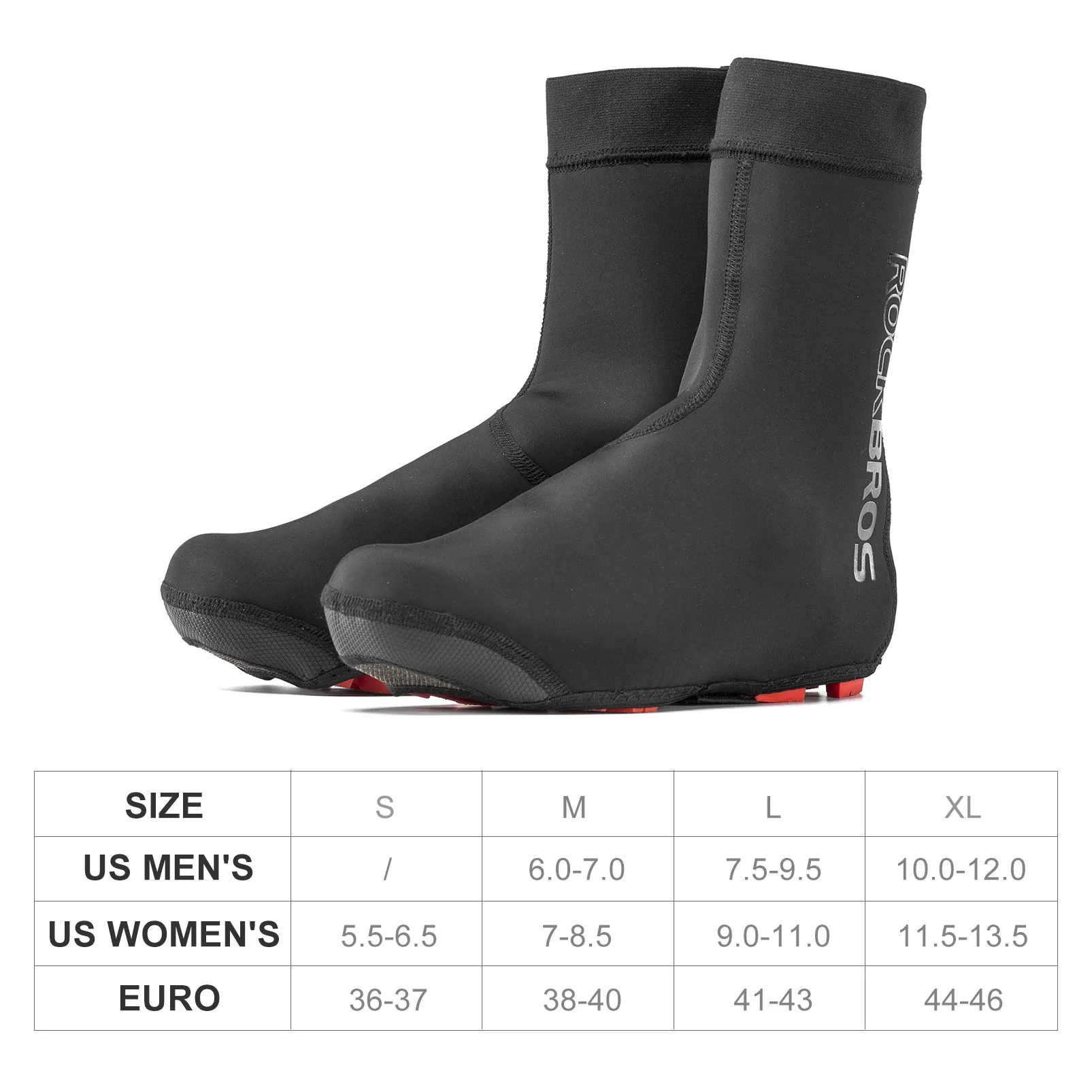 ROCKBROS Warm Windproof Water-Resistant Cycling Shoe Covers - Image 6
