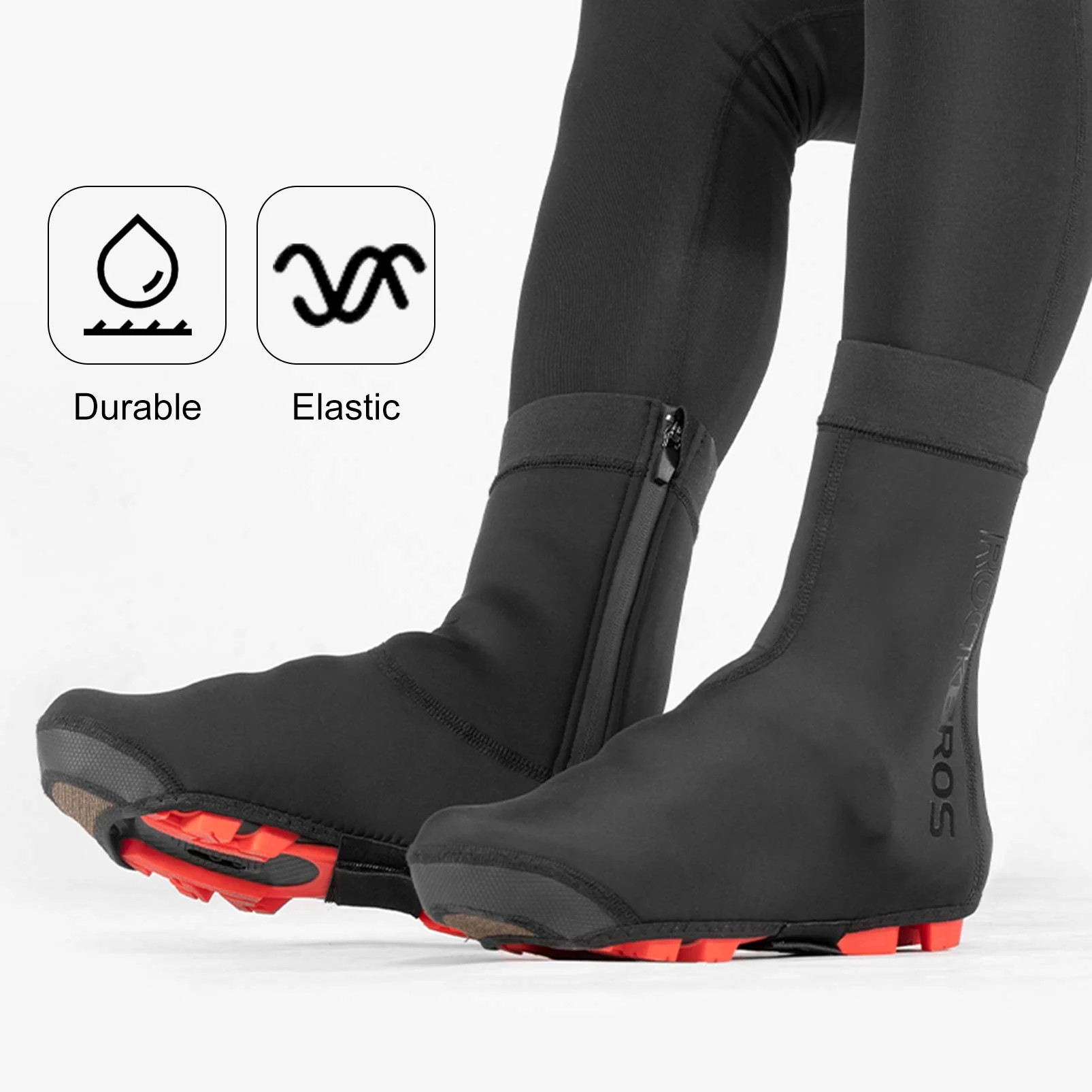 ROCKBROS Warm Windproof Water-Resistant Cycling Shoe Covers - Image 8
