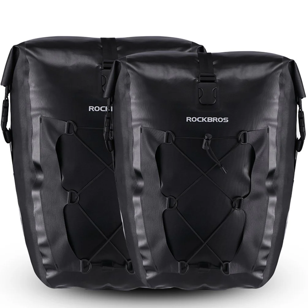 ROCKBROS Waterproof 27L Large Capacity Bike Rear Rack Bicycle Pannier Bag Waterproof - Image 2