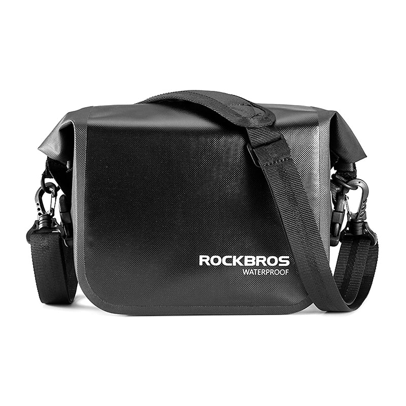 ROCKBROS Waterproof Bicycle Bag Folding Bike Front Basket Shoulder Pack Handlebar Bag - Image 9