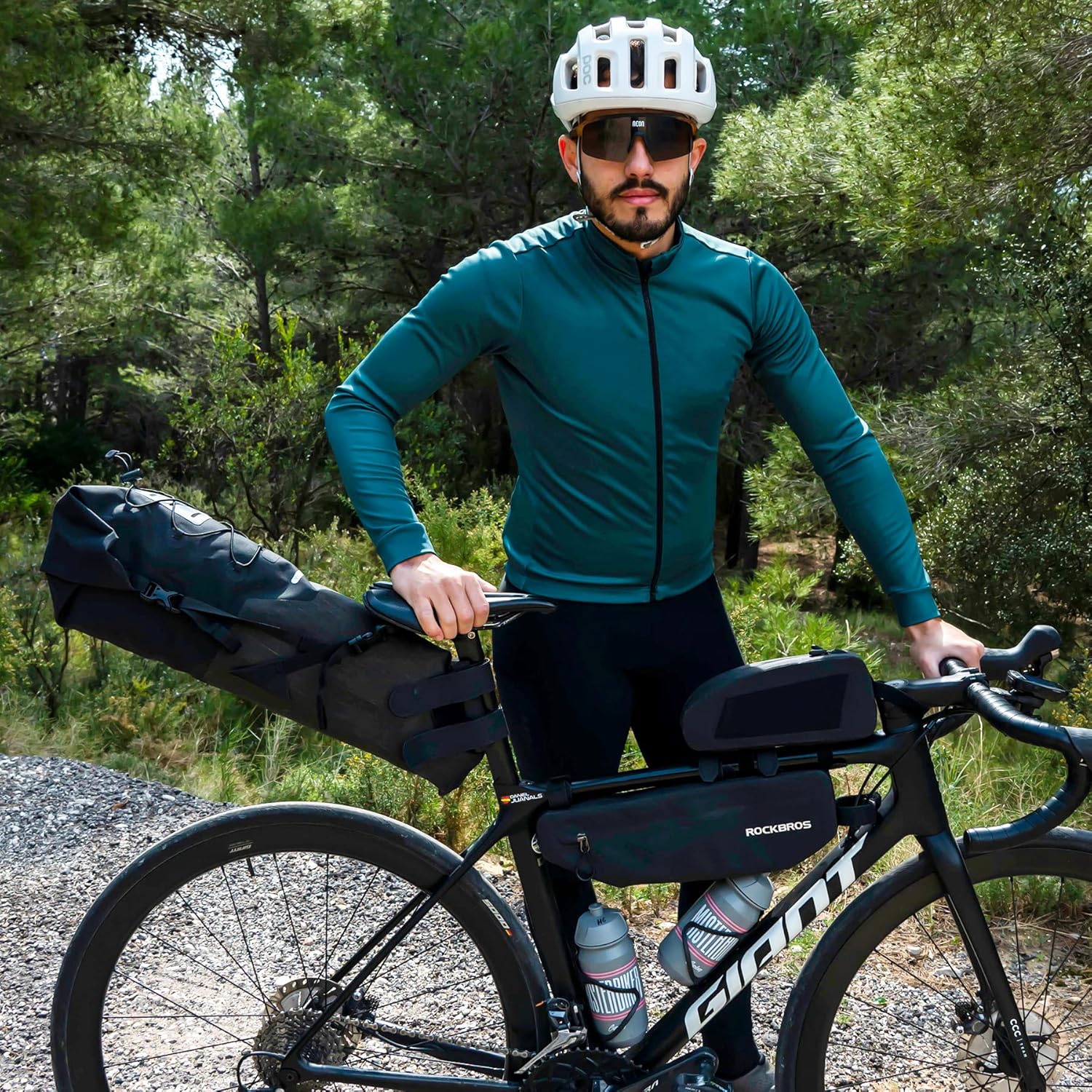 ROCKBROS Waterproof Bikepacking Saddle Bag 14L Adjustable Capacity Easy Install - Image 15