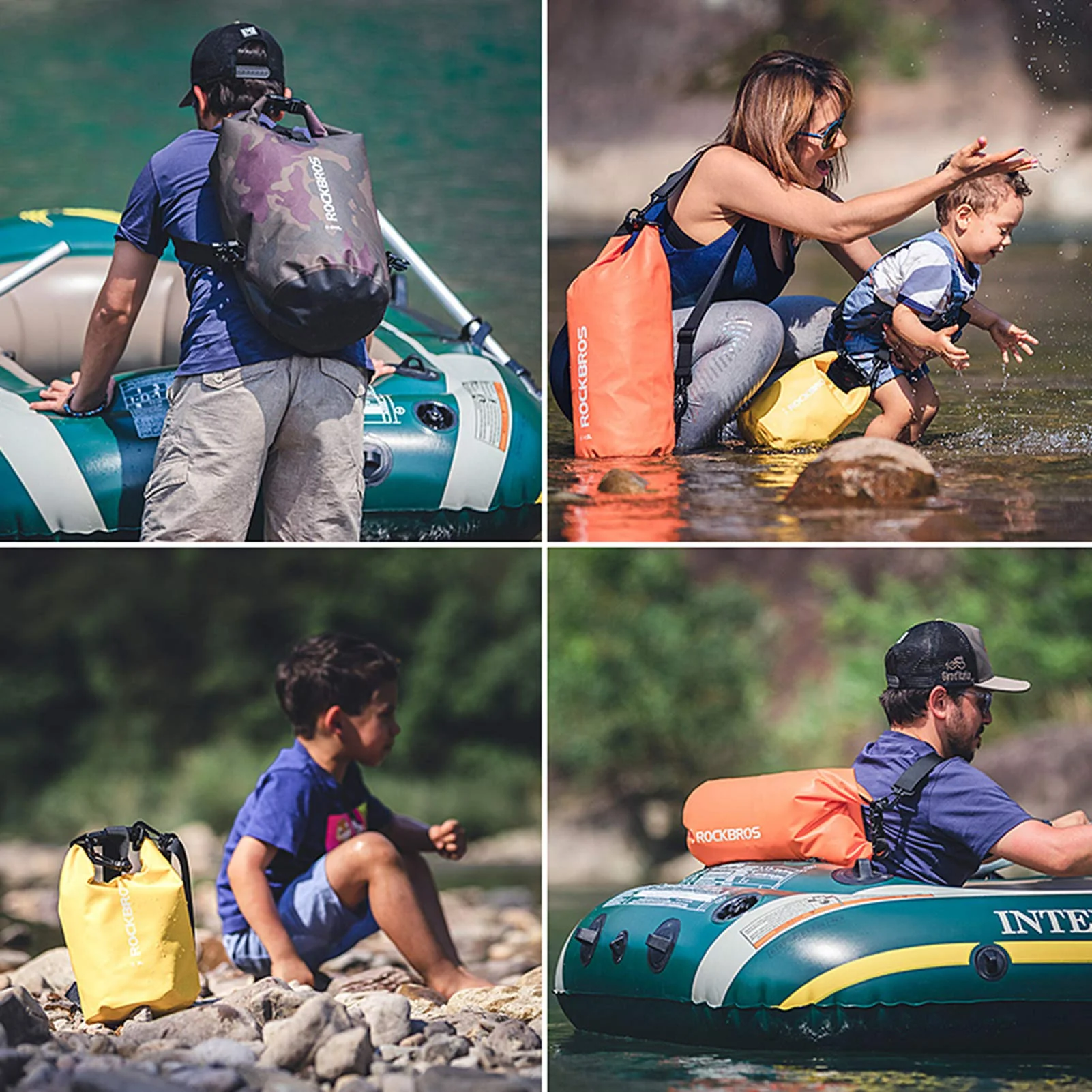 ROCKBROS Waterproof Dry Bag Heavy Durable Beach Backpack 2L 5L 10L 20L 30L Floating Dry Sack - Image 5