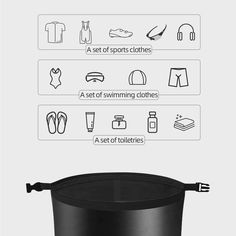 ROCKBROS Waterproof Dry Bag Heavy Durable Beach Backpack 2L 5L 10L 20L 30L Floating Dry Sack - Image 6